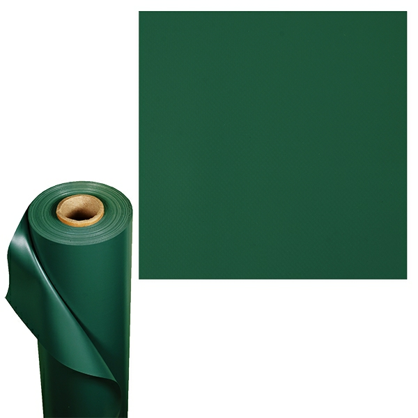 Тентовая ткань ПВХ 600 г/м2, рулон 1,5 х 50 м (зелёная) — купить в Москве